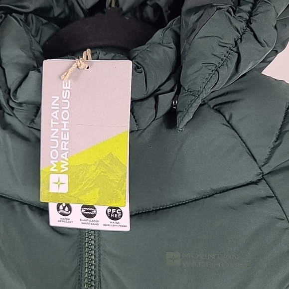 NEW Mountain Warehouse Chill Kids Green Puffer Jacket Sz 9-10 NWT - Picture 2 of 10